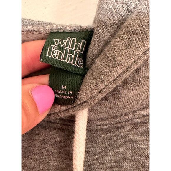 Wild Fable Grey Cropped Hoodie - Picture 4 of 4